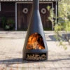 RedFire Terrashaard Fireplace Kingston Medium Met Houtopslag -Tuin Decoratie 84050 Lifestyle