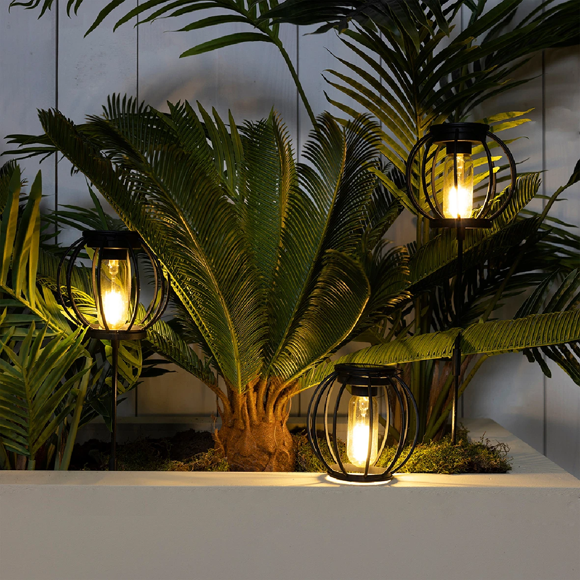 Tuinlampen Set Solar Zwart 3 Stuks 9 Tuinlampen Set Solar Zwart 3 Stuks - Afbeelding 7