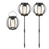 Tuinlampen Set Solar Zwart 3 Stuks -Tuin Decoratie 894993s1