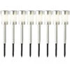 Tuinlampen Set Solar Zilver RVS 10 Stuks -Tuin Decoratie 895823s1