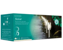 Tuinlampen Set Solar Zilver RVS 10 Stuks 10 Tuinlampen Set Solar Zilver RVS 10 Stuks -Tuin Decoratie 895823v