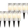Tuinlampen Set Solar Zilver RVS 10 Stuks Klein -Tuin Decoratie 895829s1