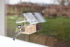 Esschert Acryl Vogel Raamvoedertafel Tweedelig Huis -Tuin Decoratie FB372 41 1