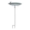 Esschert Grey Metal Vogelbad Op Pin -Tuin Decoratie FB402 01