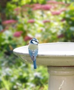 Esschert Vogelbad Op Voet Keramiek Creme -Tuin Decoratie FB423 40