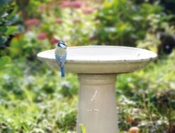 Esschert Vogelbad Op Voet Keramiek Creme -Tuin Decoratie FB423 41