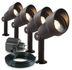 Garden Lights Tuinspot Set Focus LED 4 Stuks