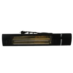 Stenda Terrasverwarmer Calor Sombra 1500 Watt | Terrasheater Matzwart Met Afstandsbediening -Tuin Decoratie Heater recht