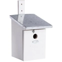 Esschert Vogelhuis Koolmees Wit -Tuin Decoratie NK40W 05