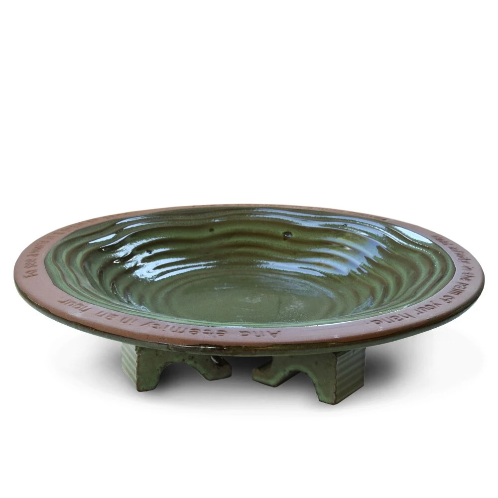 Vogelbad Echo Groen 3 Vogelbad Echo Groen